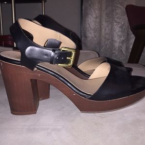 Brash Black Heeled Sandal size 11